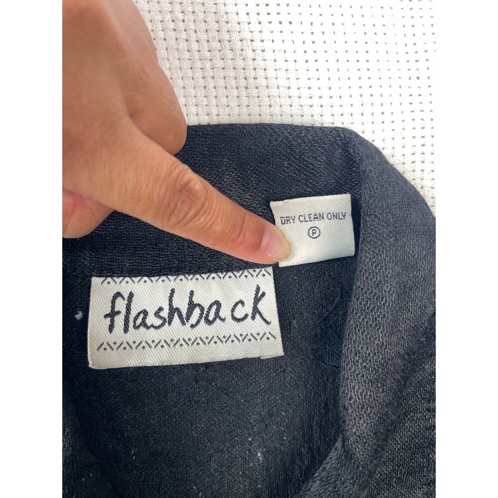 Flashback Black Embellished Jacket|vintage Beaded & Embroidered Boho Chic unique - Picture 5 of 13